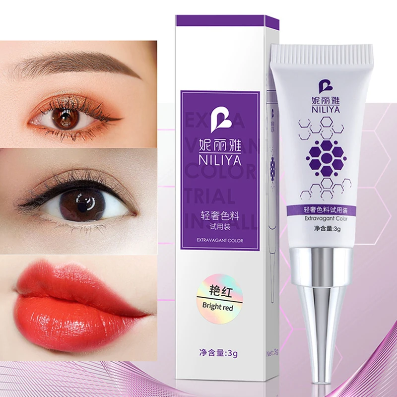 

1Pc 15ml Permanent Makeup Pigments Microblading Eyebrow Embroidery Supplies Tattoo Colors Ink Supplies Portable Micro Blade