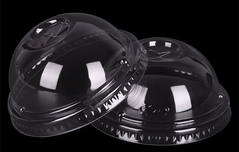 Lid4 50 шт одноразовая кофейная чашка fat u-образный молочный чай пластиковая чашка Фламинго шаблон 500 мл напиток сок упаковка кружки с крышками - Цвет: Lid4