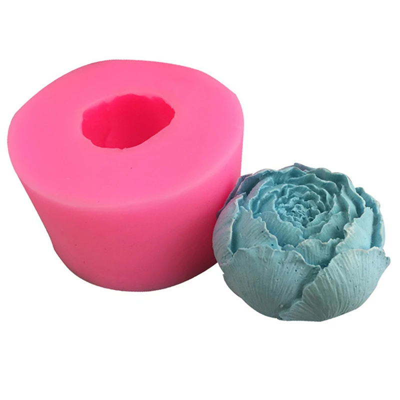

New Flower Peony Flower Silicone Mold Chocolate Flip Sugar Baking Mold DIY Soap Mold