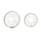 QX2B 20 шт. блестящие кольца с пайетками в форме сердца, с отверстием в виде гриба, свободный лист, блокнот, переплет, пластиковый диск, пряжка, обруч, сделай сам