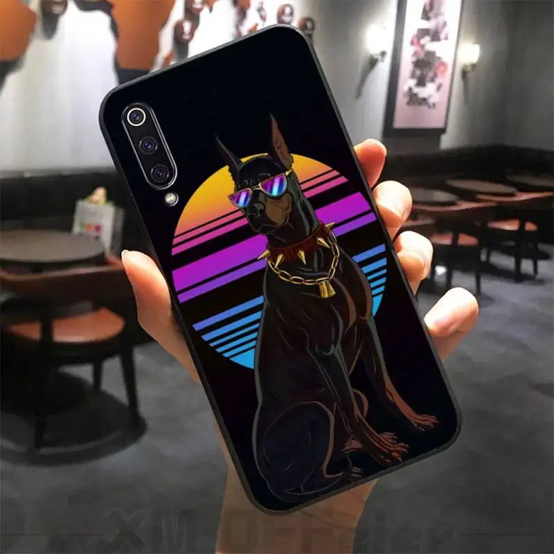 

Animal Dachshund Doberman dog Phone Case For Xiaomi Note 10 Pro 9 SE 9T Pro Cover For Redmi Note 9s 8 Pro K20
