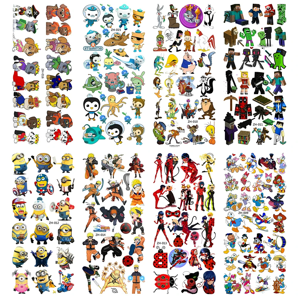 5 шт./лот крутые татуировки для рук наклейка тату Детские искусственные нагрудные