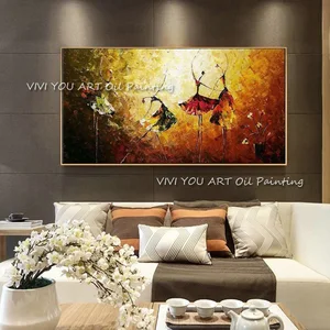 Высокое качество Aritist 100% ручная работа красота Танцы Балет масляная живопись холст картина искусство для гостиной спальни