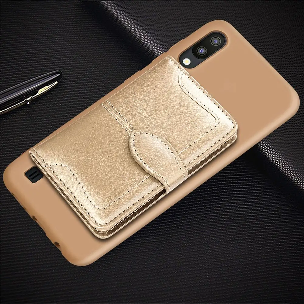 Чехол для samsung Galaxy M10 в стиле ретро Многофункциональный ТПУ + кожаный чехол