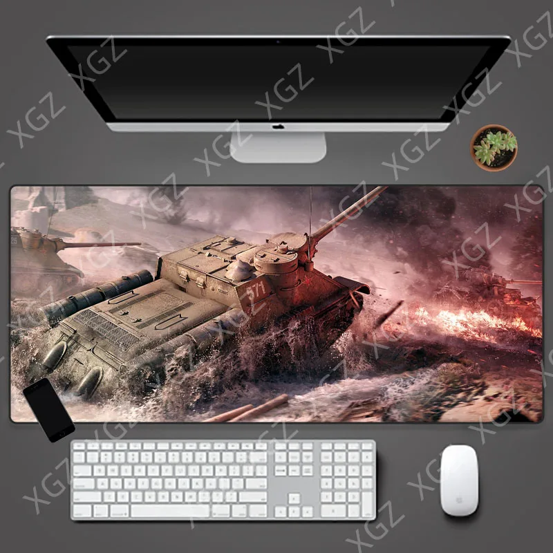

YuzuoanXL World of Tanks Mouse Pad Large Non-slip Gaming Keyboard Pad XXL Laptop Pad Desktop Protection Game Player Pad Non-slip