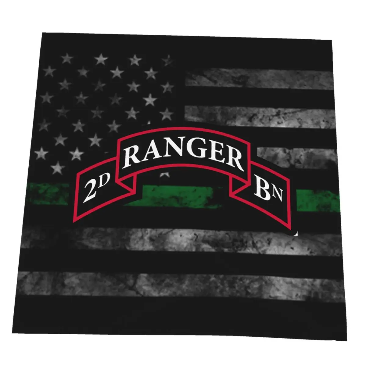

2nd Ranger Battalion Table Napkins Cloth Square Satin Fabric Wedding Birthday Home Party Hotel Polyester For Decoration