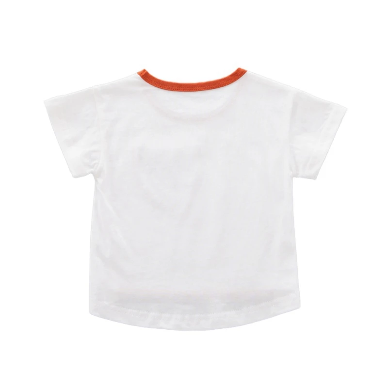 Летняя Повседневная хлопковая одежда для маленьких мальчиков с мультяшными