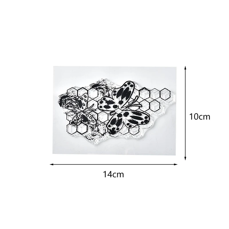 Геометрическая бабочка прозрачные штампы 2019 резиновая прозрачная силиконовая