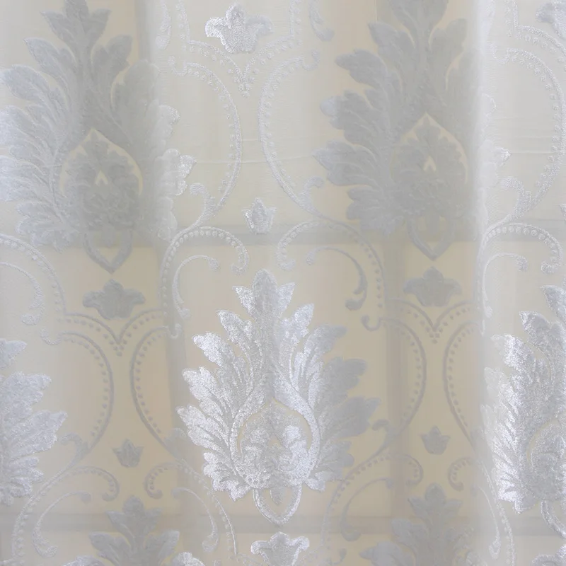 Занавеска из пряжи в европейском стиле тюль для гостиной спальни готовая