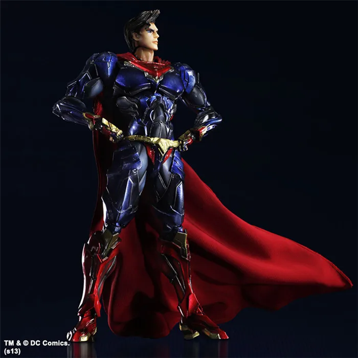 Лига Справедливости Play arts Kai Action Figures Comics Super Man Wonder Woman The Flash Suoerman Harley фигурки