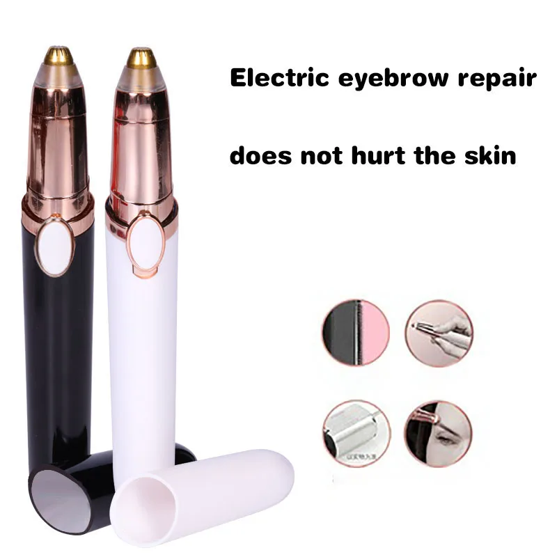 Новый дизайн электрический триммер для бровей макияж безболезненный эпилятор