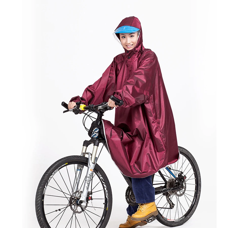 Открытый водонепроницаемый черный дождевик женский непроницаемый