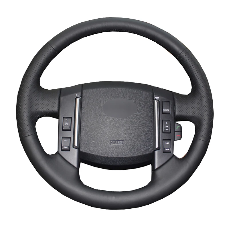 

Hand Sewing Car Steering Wheel Cover Wrap Leather Suede For Land Rover Freelander 2 2007 2008 2009 2010 2011 2012 Car Styling