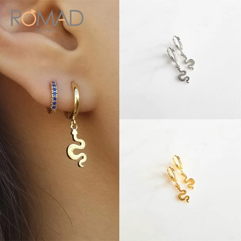 Romad модный светильник из стерлингового серебра 925 пробы роскошные серьги