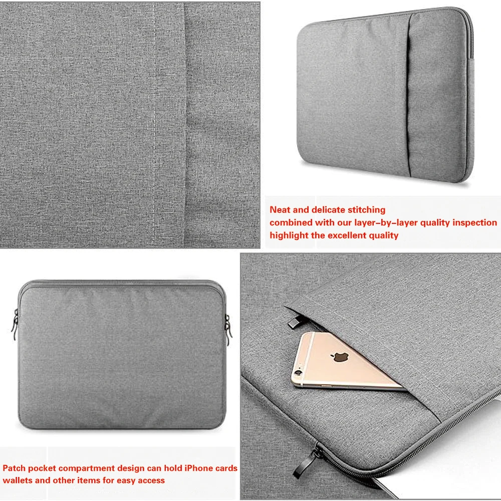 

Laptop Sleeve Bag 12 13 13.3 14 15 15.6 Inch Waterproof Notebook Bag Funda For Macbook Air Pro 13 15 16 Inch Computer Case Cover