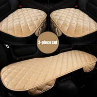 new car seat cushion cover winter non slip warmth plush three piece seat cushion general car interior products