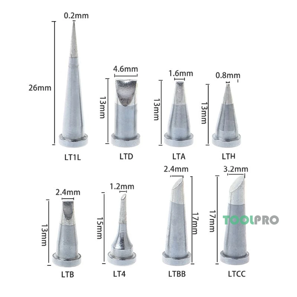 Durable Soldering Tip Set For Weller WSD81 WD1000 WSP80 WP80 LT Soldering Station 40pcs Wholesale