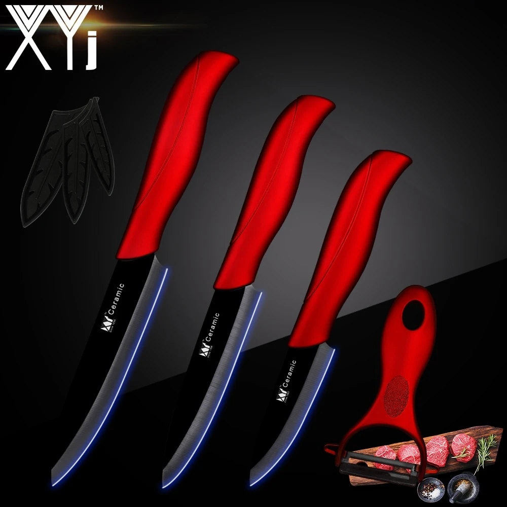 XYj Kitchen Knife Ceramic Knife Cooking Accessries Set 3