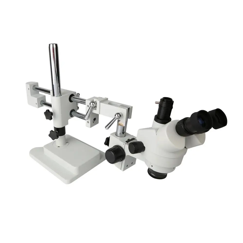 

3.5X-90X Double Boom Stand Zoom Simul Focal Trinocular Stereo Microscope 20MP 2K HDMI USB Industrial Camera For Phone PCB Repair