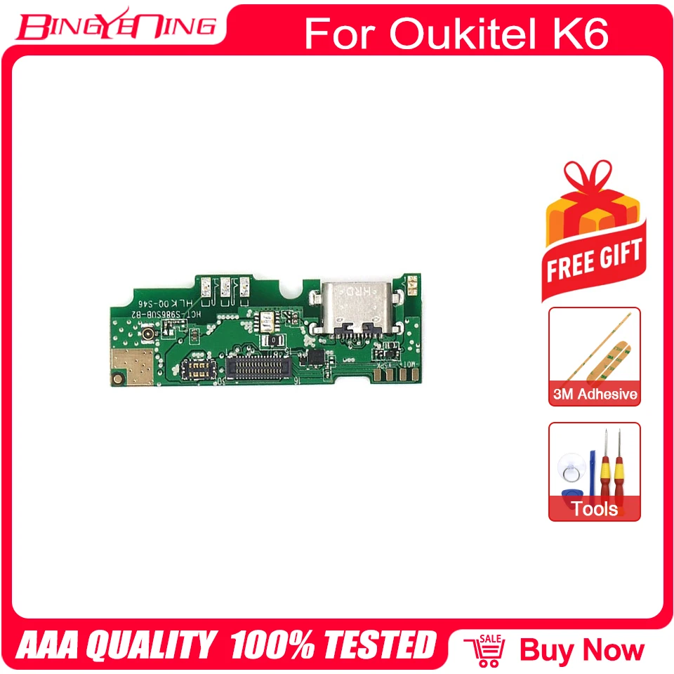 BingYeNing новая Оригинальная зарядная плата с usb разъемом для Oukitel K6 мобильный
