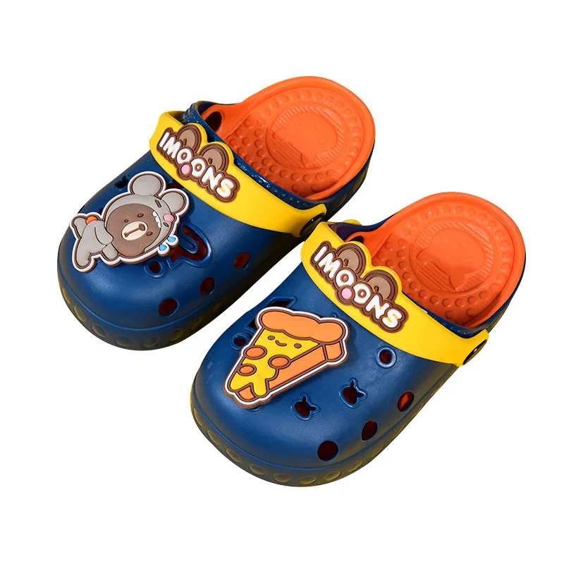 

2021 New Children's Garden Shoes Cute Boys Bathroom Sandals And Slippers Summer Baby Beach Baotou Girls Hole Shoes