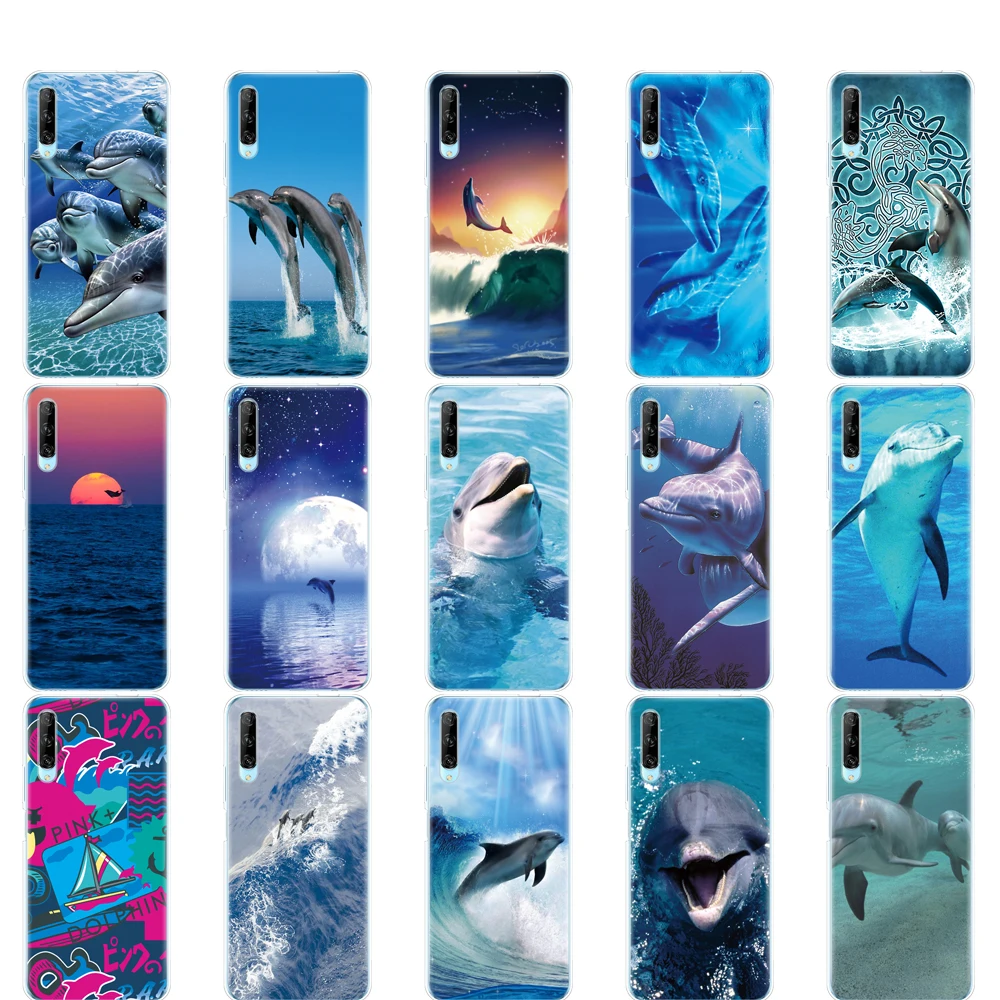 Силиконовый чехол для телефона huawei p40 lite E pro Y7P Y6S Y9S NOVA 5T морское животное милый