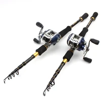 1 8m 2 1m 2 4m 2 7m casting rod and reels set carbon lure fishing pole telescopic trout rod lure 7g 28g m power fishing fish
