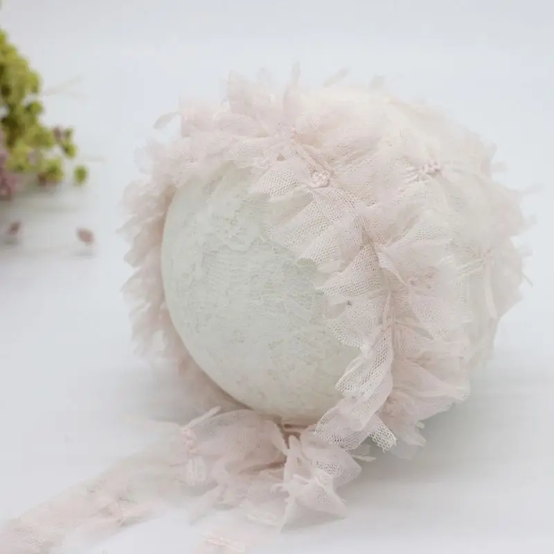 

2Pcs Newborn Photography Props Fluffy Stretch Knit Wrap Cute Mesh Hat Set Baby Infant Blanket Cap Photo Shooting Backdrops Kit