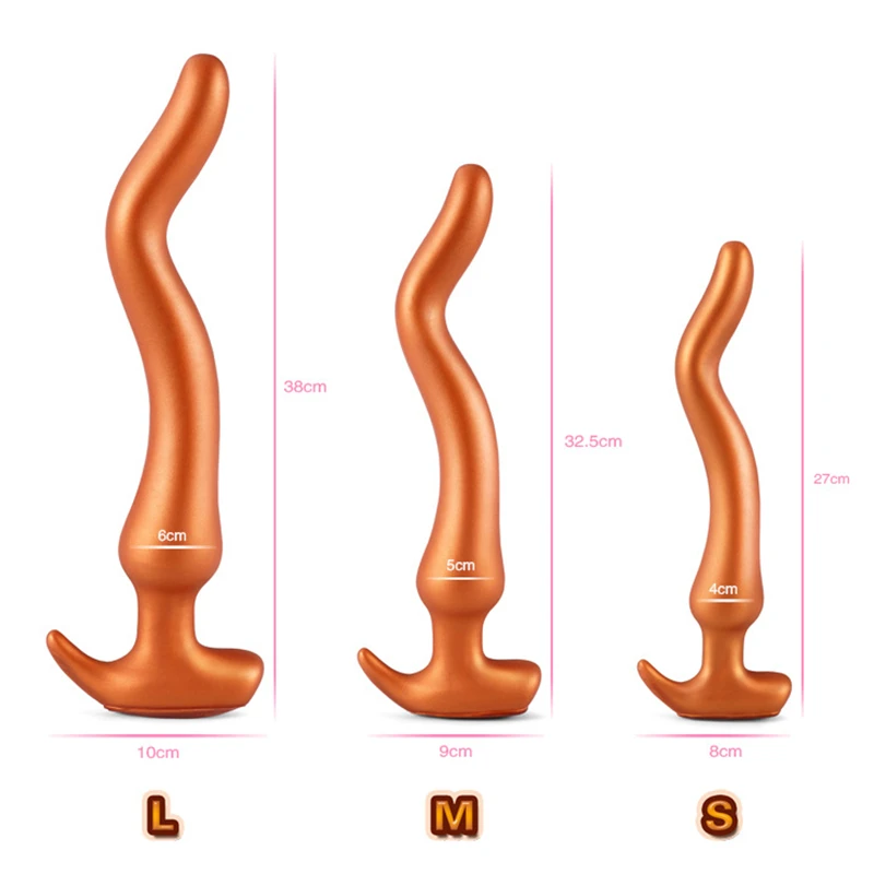 Новый супер длинные брюки для девочек Мягкая силиконовая Анальная пробка