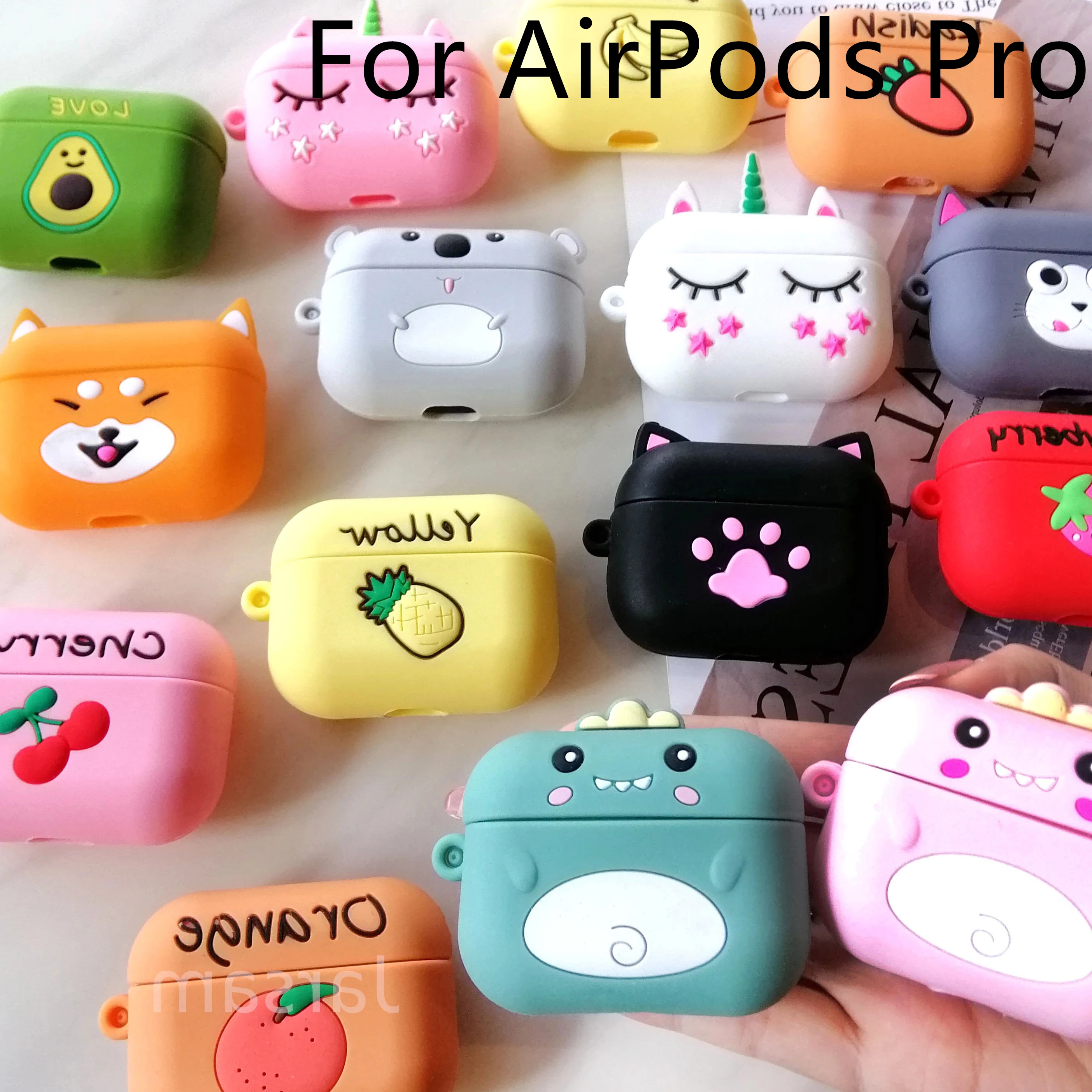 

For AirPods Pro Case 3D Cartoon dinosaur Case Cover For AirPods Protective Earphone Cover For AirPods Pro