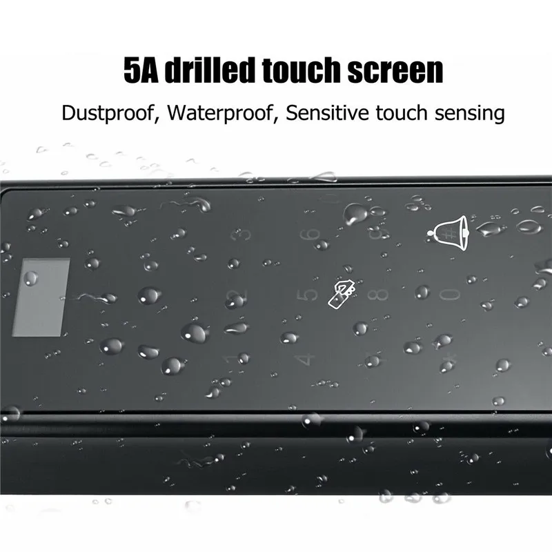 

Electric Biometric Fingerprint Lock Keyless Digital Smart Door Lock APP+ Touch+ Password +Key+pad Card+ Fingerprint 6 Ways