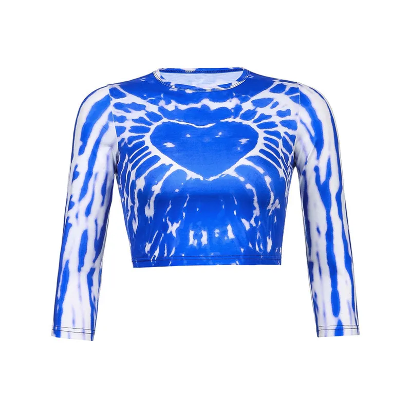 Женская Повседневная футболка с длинным рукавом модные топы круглым вырезом и