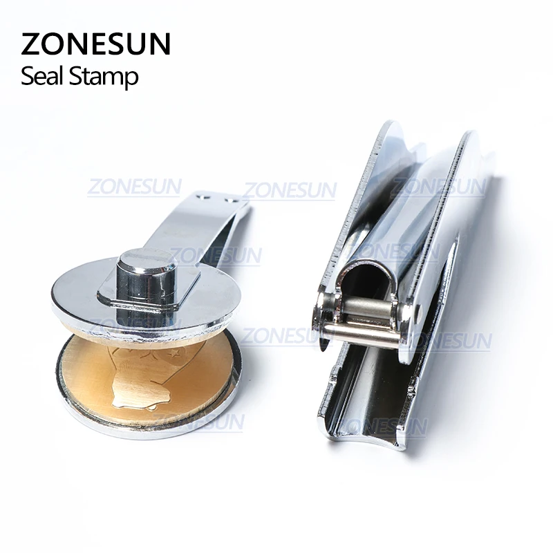ZONESUN пользовательский латунный тиснение штамп Логотип персонализированный