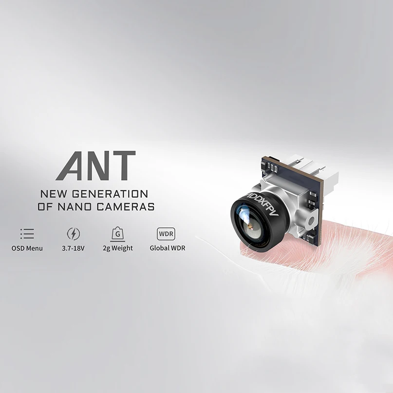 Caddx Ant FPV камера 1200TVL Global WDR с OSD объектив 1 8 мм 2g Ультра светильник Nano соотношение