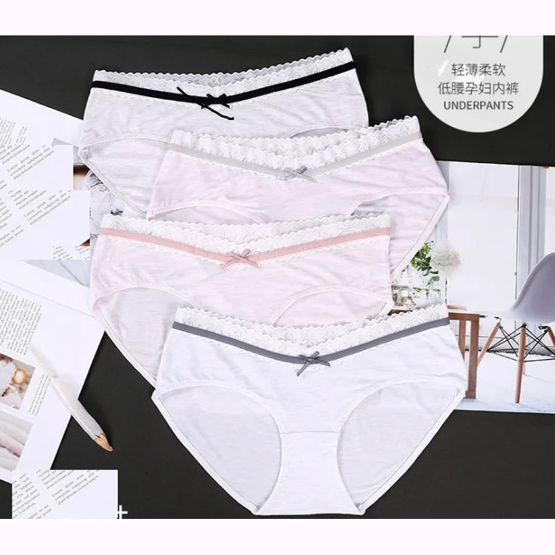 

New arrived low waist 1-10 month Pregnant women underwear panties briefs maternity 4pc/lot L-XXL