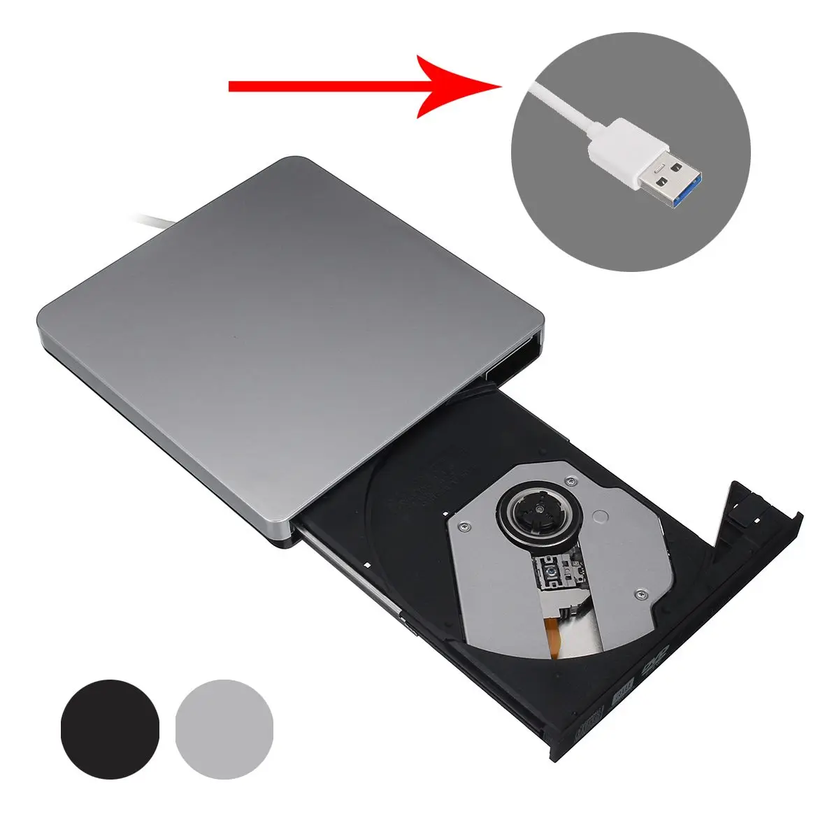 Тип C USB 3,0 внешний DVD/CD/VCD горелка RW SVCD привод плеер оптический привод для Mac/PC/Apple ноутбук/OS/Windows