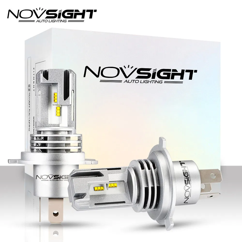 NOVSIGHT Super MiNi H4 Led H7 лампы для автомобильных фар H11 H8 H9 H16JP 9005 9006 H1 H3 55 Вт 10000LM 6000K 12 В