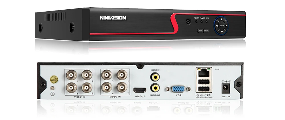 NIVISION 8CH H.265 HD Камера Системы 4.0MP 2560*1440P открытый 8-канальный видеорегистратор AHD DVR Kit 8Ch, для наблюдения, безопасности, CCTV, Камера Системы