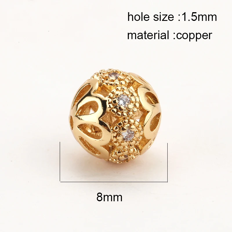 Разделительные бусины для изготовления ювелирных изделий золотые трубки