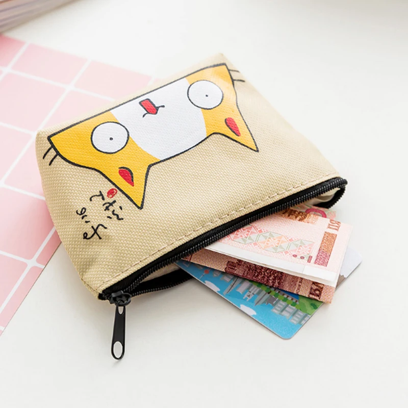 Миниатюрная сумка для гигиенических салфеток Холщовый кошелек мелочи держатель