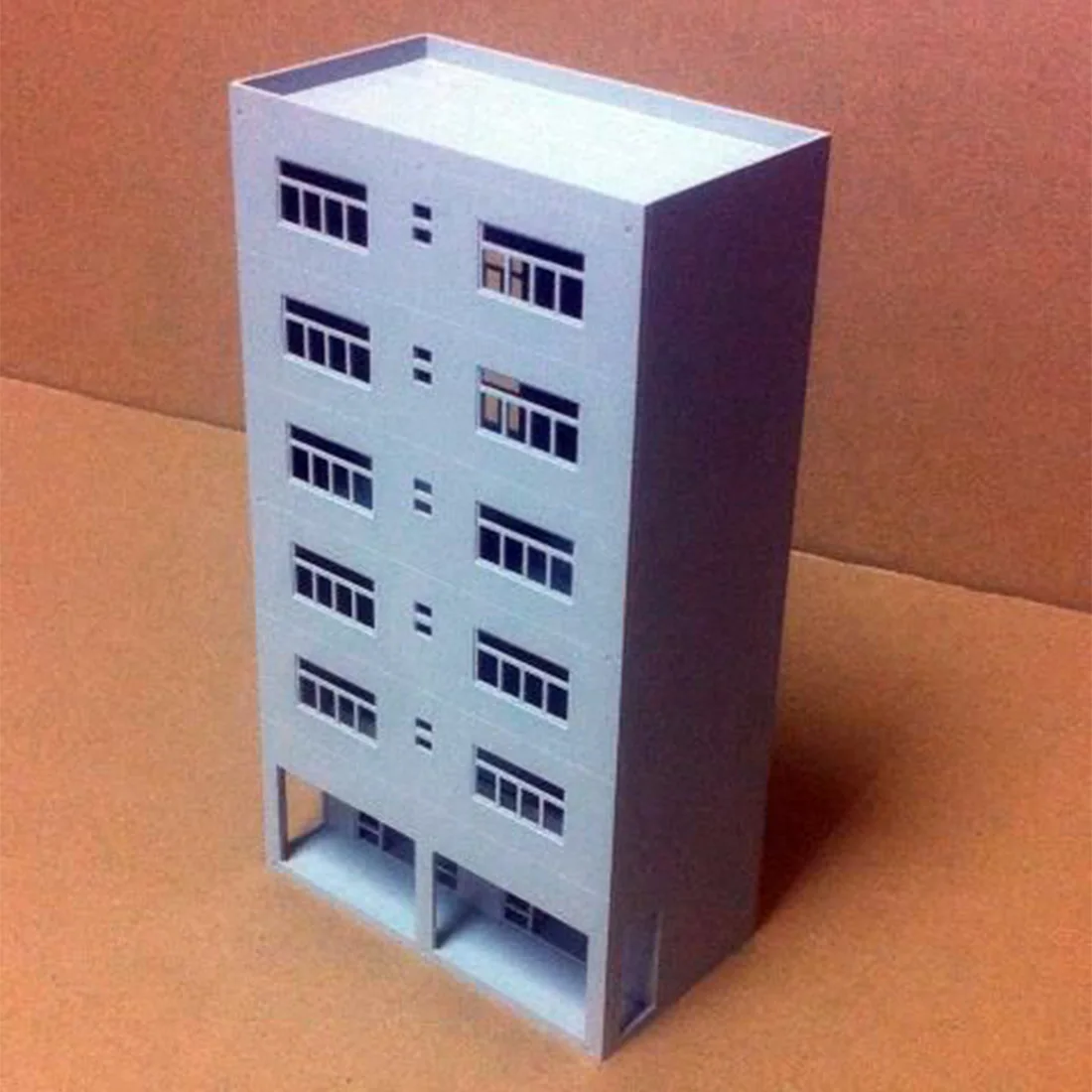 

1:87 HO Scale Sand Table Decoration DIY Assembly Model Administration Building