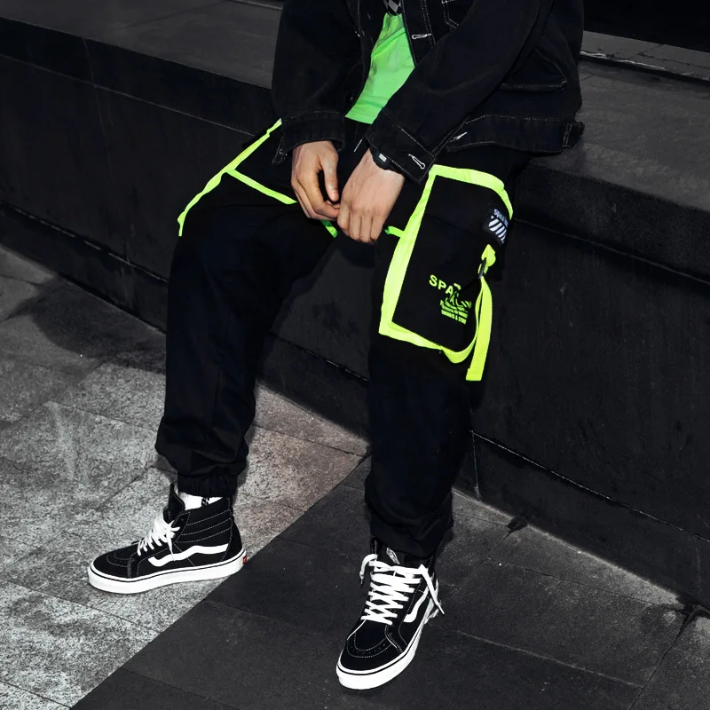 UNCLEDONJM зеленые штаны карго с множеством карманов Штаны уличная тактическая