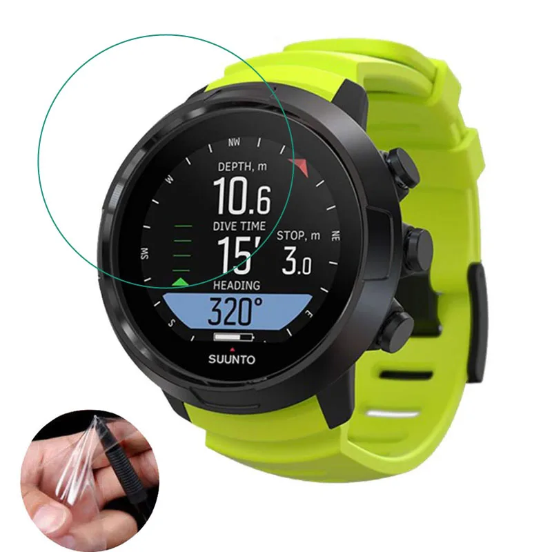 2 шт. ТПУ мягкая прозрачная защитная пленка для Suunto D5 Дайвинг часы Смарт Защитная