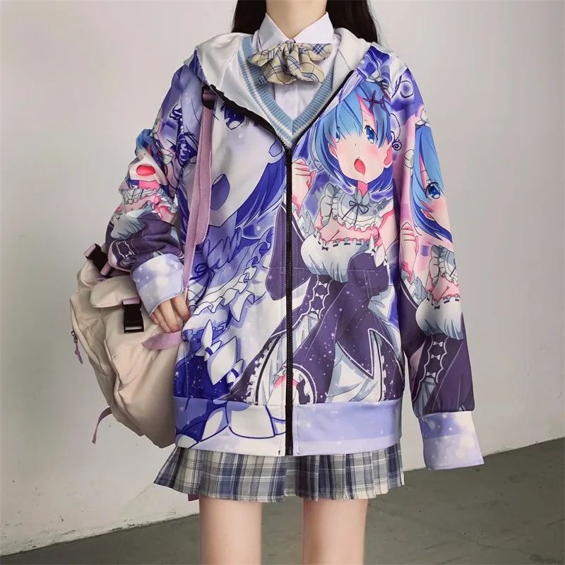 

Autumn Thin Hoodies Cute Kpop Women Men Harajuku Sweatshirts Japan Hip Hop Hoodie Pocket Casual Pullovers Tops Kawaii Hoodies