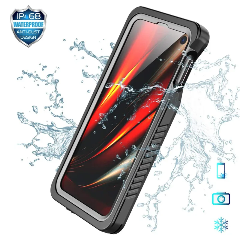 

Водонепроницаемый чехол для телефона Galaxy S21, S20, S10, S9 Plus, S10e 360, защитный противоударный чехол для Samsung Note 20, 10, 9, Ультратонкий чехол