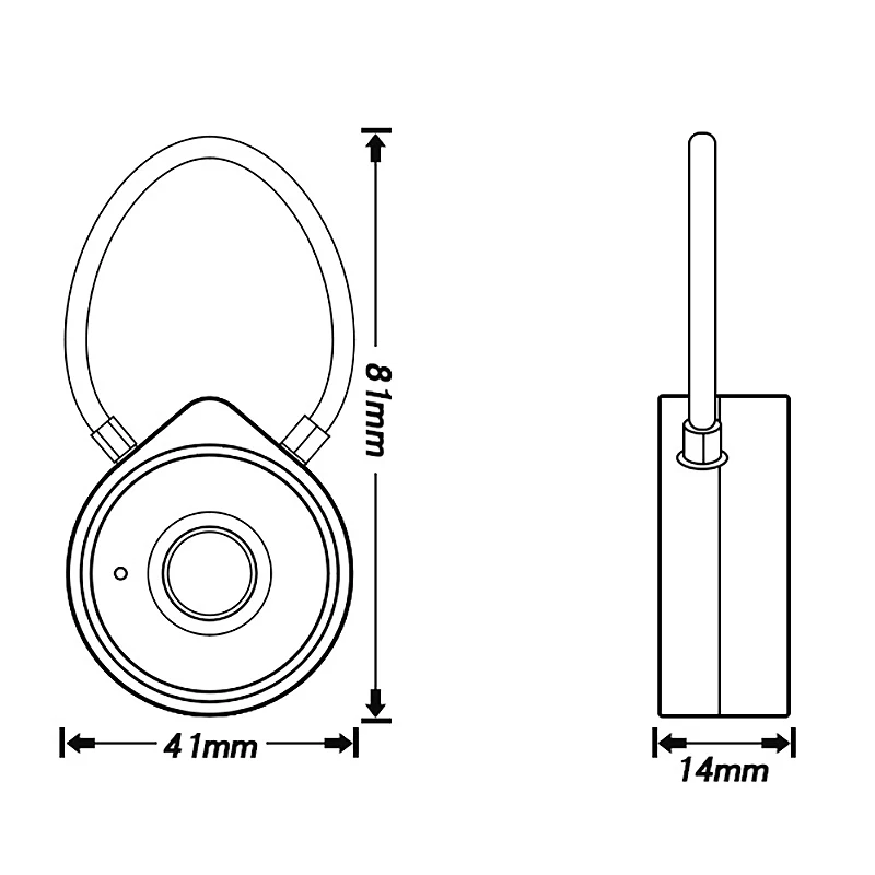 

Fingerprint Padlock Smart Bluetooth Security Lock Anti-Theft Keyless Padlock for House Door,Suitcase,Backpack,Gym,Bike
