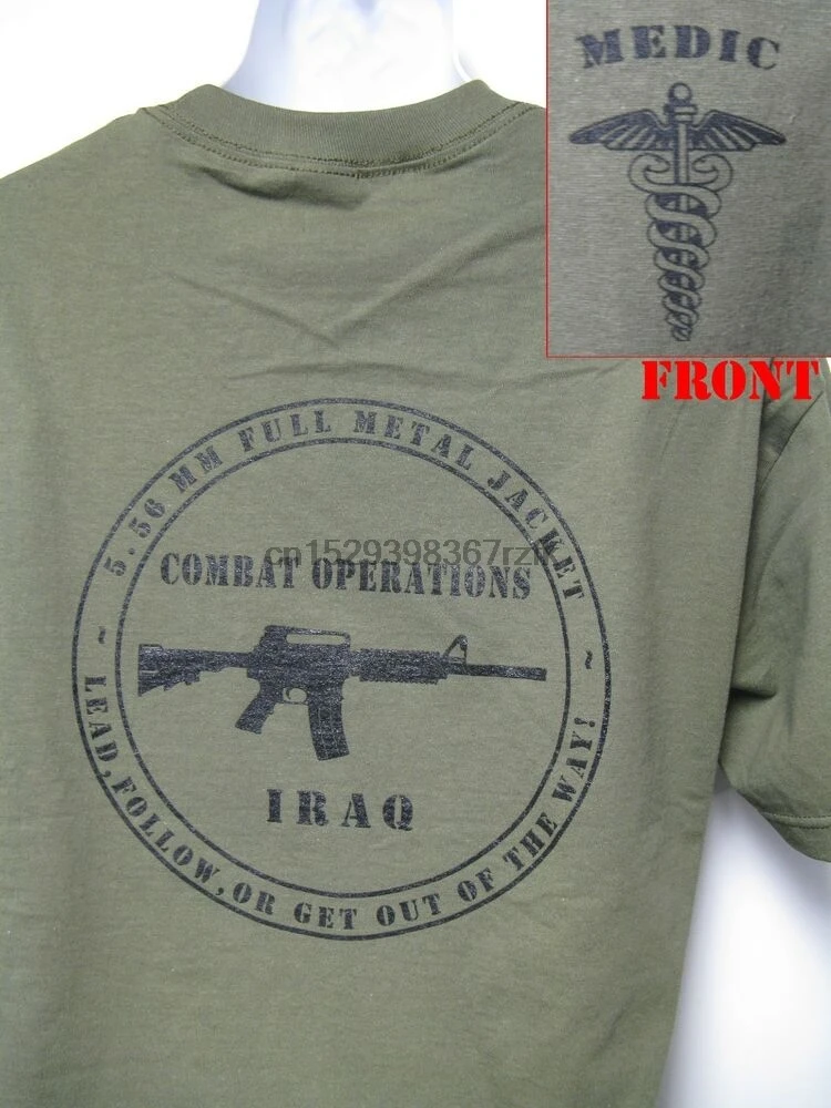 Футболка армейского медведя футболка военных операций в Ираке Новинка - купить