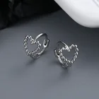 Luckydays Лидер продаж 2021 простые серьги-кольца для женщин подарок для вечерние минималистичные полые сердца серьги аксессуары Оптовая продажа