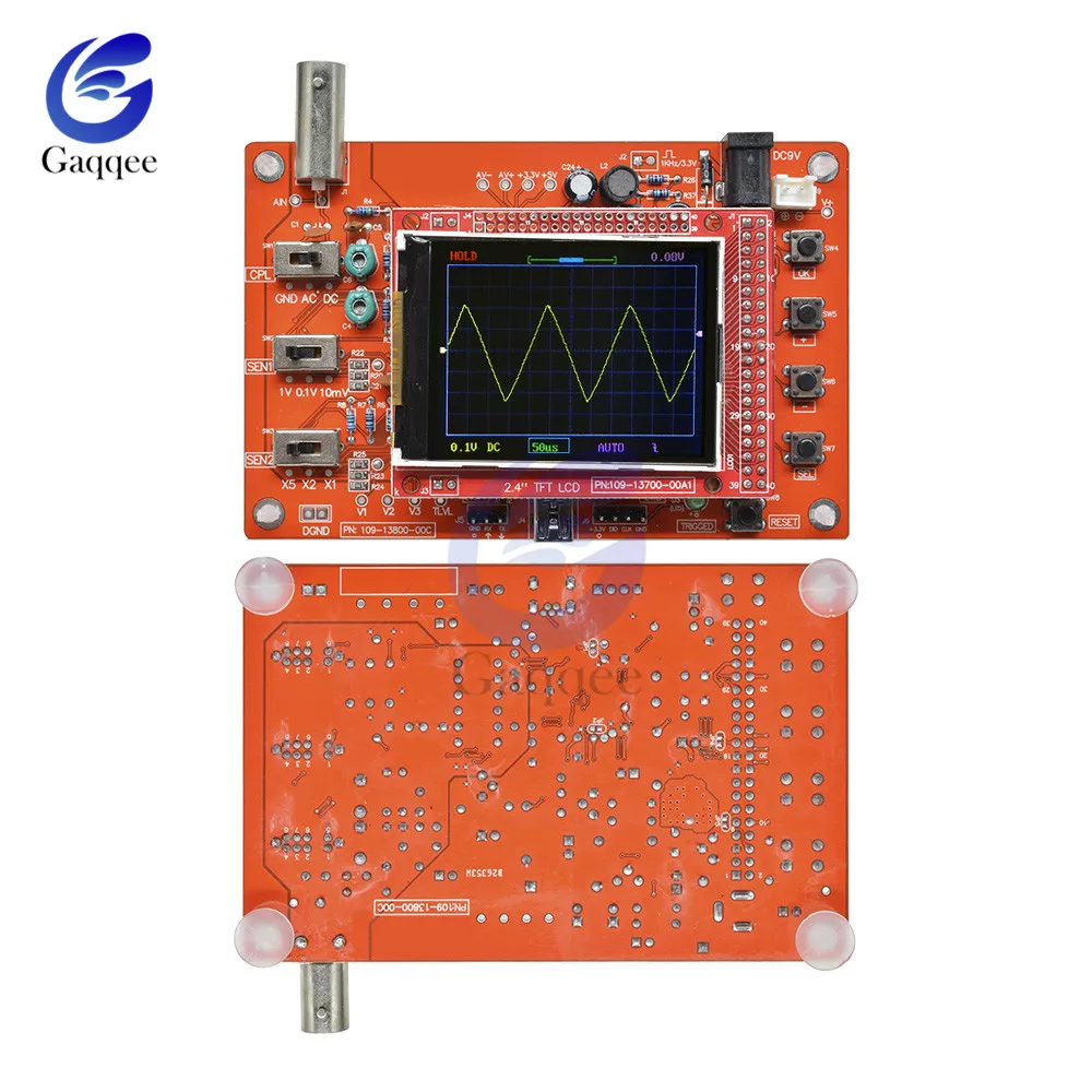 2,4 “осциллограф цифровой TFT с зондом Аллигатор тестовый зажим для Arduino ARM Detection Development Board Собранный 2,4 дюймов