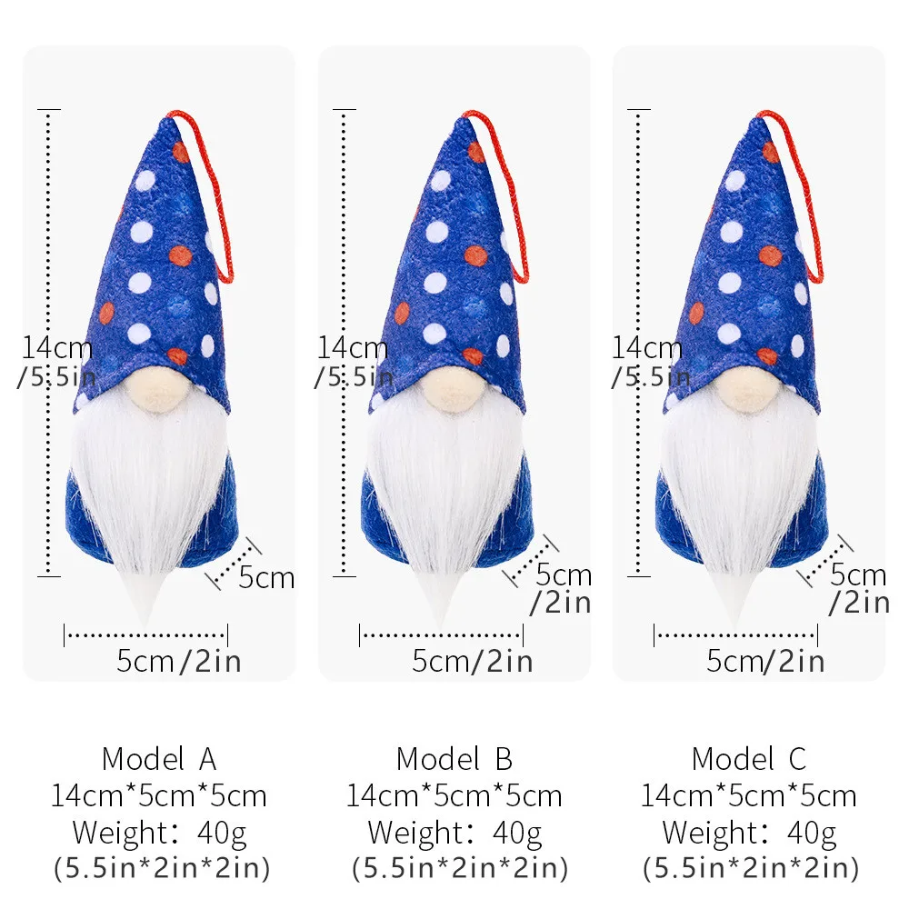 Патриотическая гномная кукла карликовая плюшевая украшения праздничные подарки